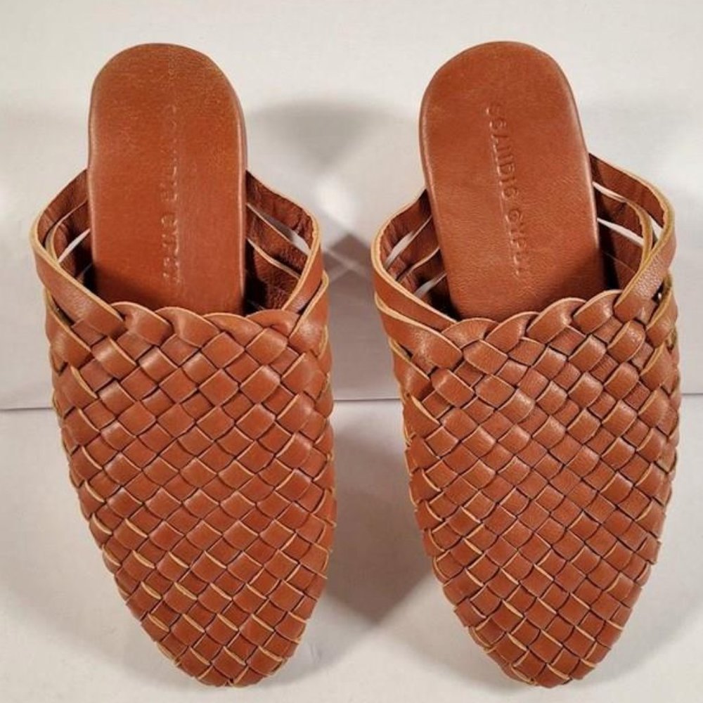 SCANDIC GYPSI Woven Leather Mule
